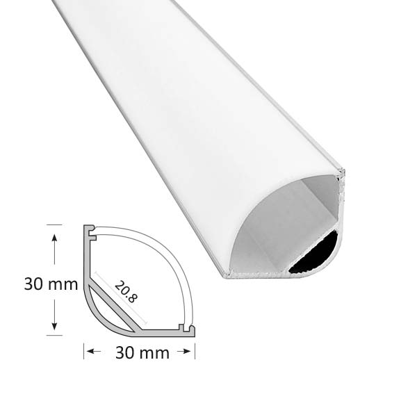 Corner Extrusion with Curved Diffuser, 016