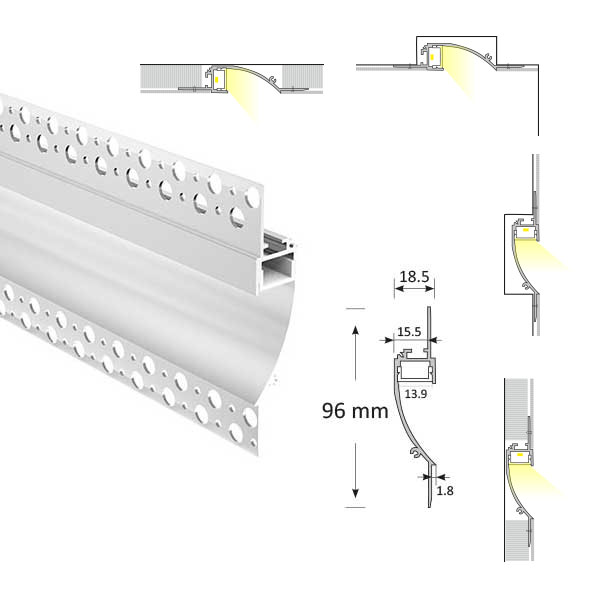 Cove Lighting Trimless Extrusion, TL014